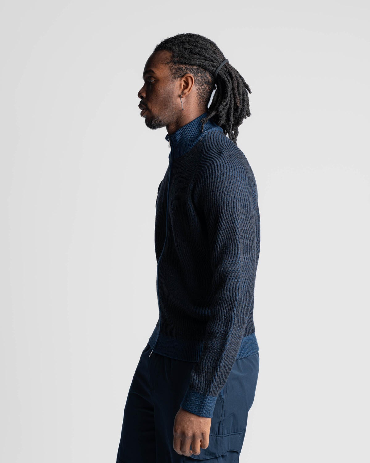 Dime Double Zipper Knit | DIMEHO245NVY | AFEW STORE